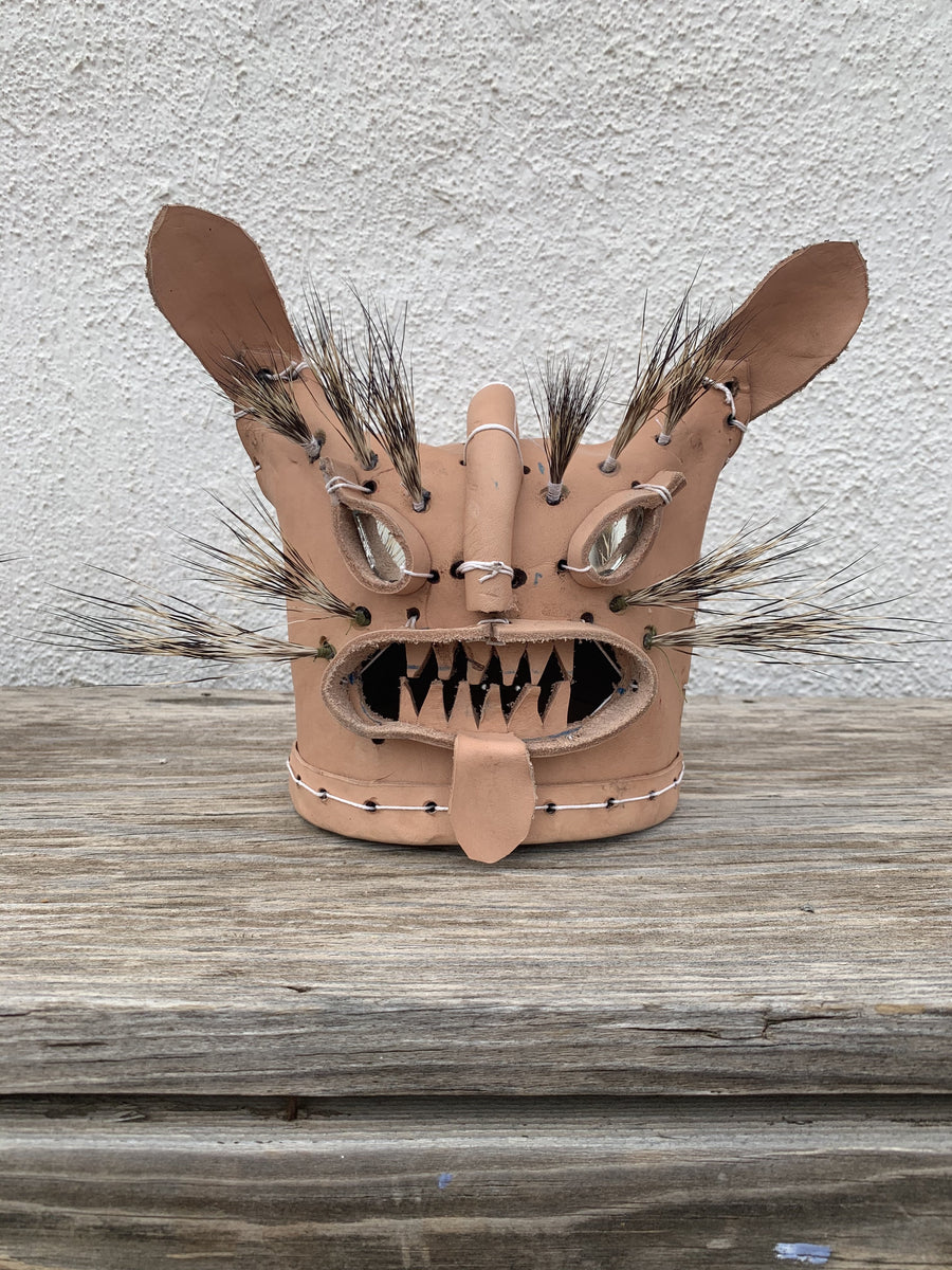 Carla Fernandez and Don Tomas Nájera — Tecuán masks – Ballroom Marfa