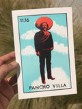 Pancho Villa Loteria Card