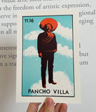 Pancho Villa Loteria Card